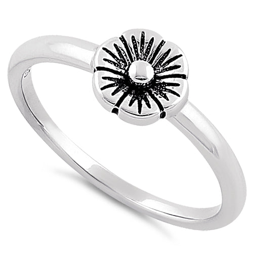 Sterling Silver Nice and Simple Flower Ring