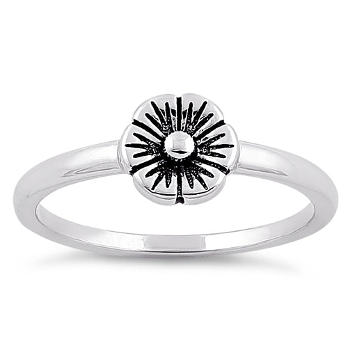 Sterling Silver Nice and Simple Flower Ring