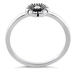 Sterling Silver Nice and Simple Flower Ring