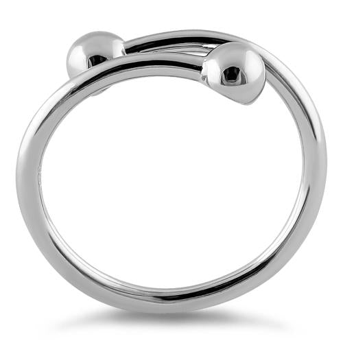 Sterling Silver Opposites Attract Ring