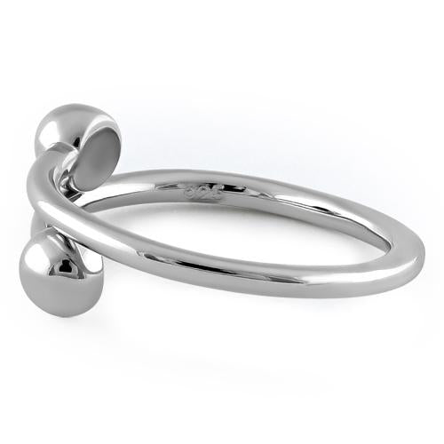 Sterling Silver Opposites Attract Ring