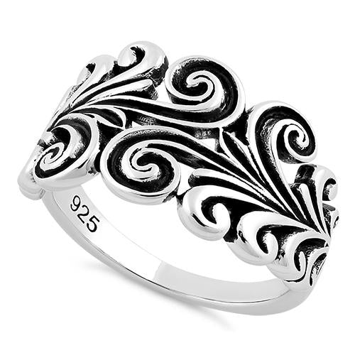 Sterling Silver Ornamental Filigree Ring