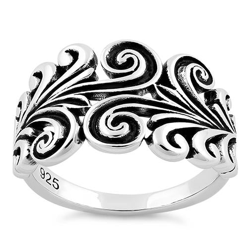 Sterling Silver Ornamental Filigree Ring