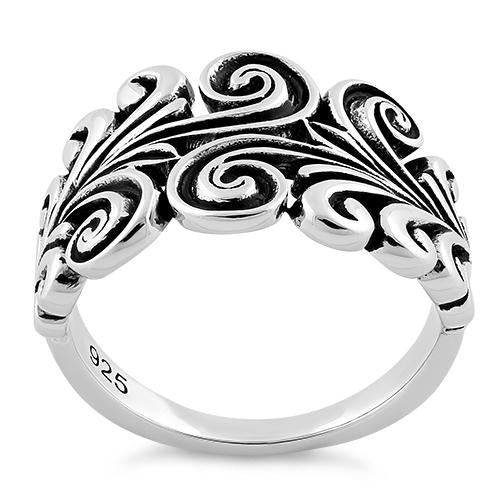 Sterling Silver Ornamental Filigree Ring