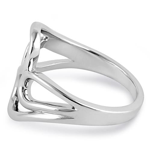 Sterling Silver Wavy Ring