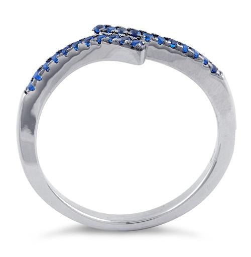 Sterling Silver Blue CZ Ring