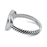 Sterling Silver Peace Heart Ring