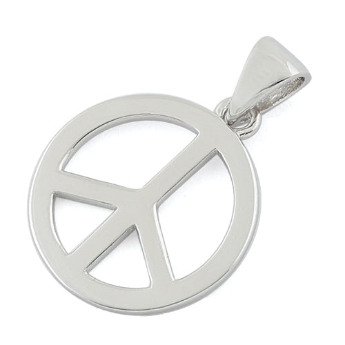 Sterling Silver Peace Pendant