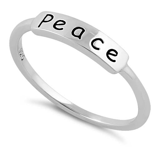 Sterling Silver "Peace" Ring