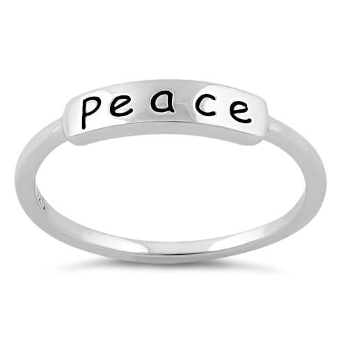 Sterling Silver "Peace" Ring