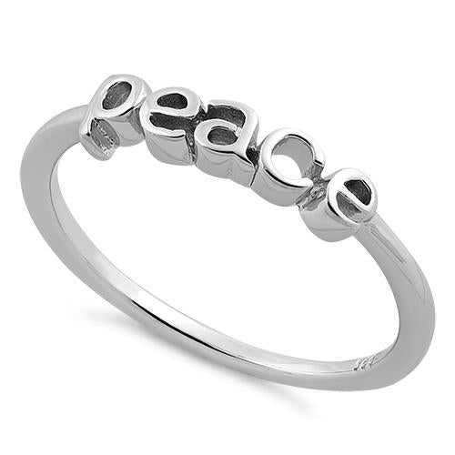 Sterling Silver "Peace" Ring