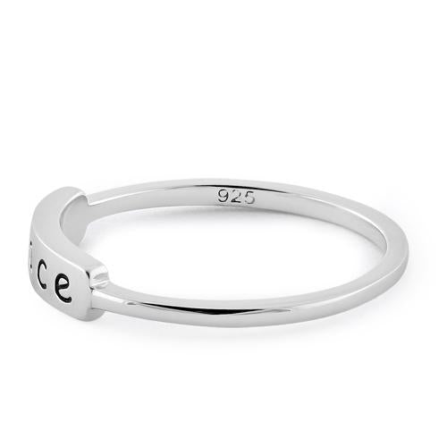 Sterling Silver "Peace" Ring