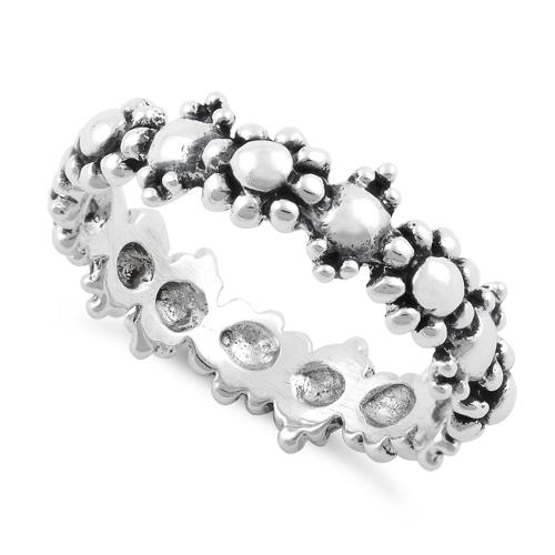 Sterling Silver Pebbles Ring
