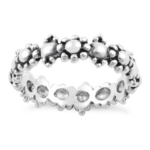 Sterling Silver Pebbles Ring