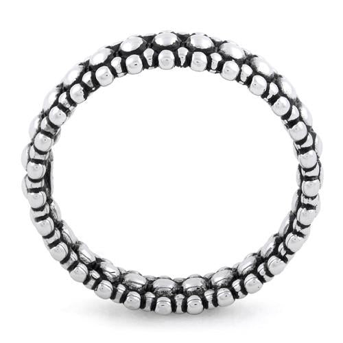 Sterling Silver Pebbles Stackable Ring