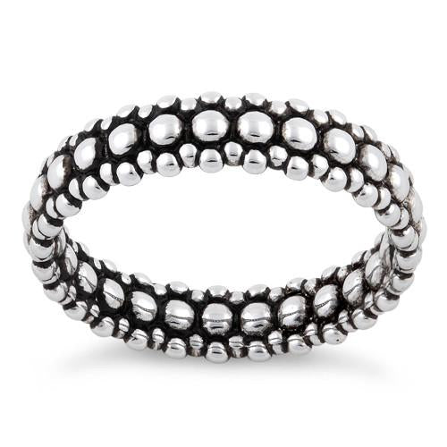 Sterling Silver Pebbles Stackable Ring