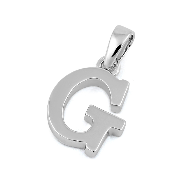 Sterling Silver Plain Letter G Pendant