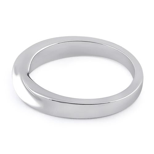 Sterling Silver Plain Twist Ring