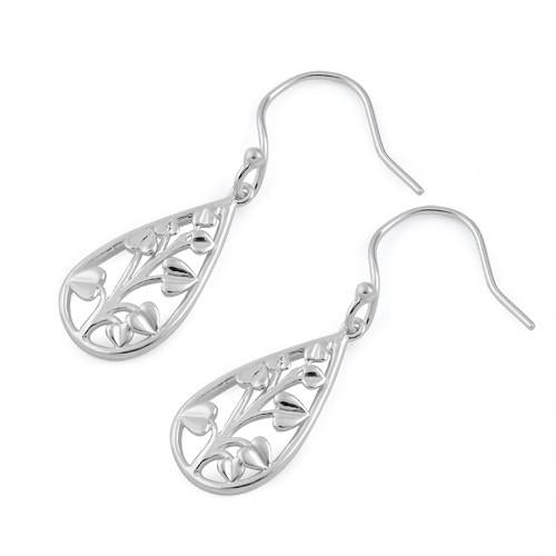 Sterling Silver Plant Leaves Earrings