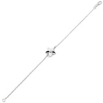 Sterling Silver Plumeria Bracelet