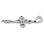 Sterling Silver CZ Cross Pendant
