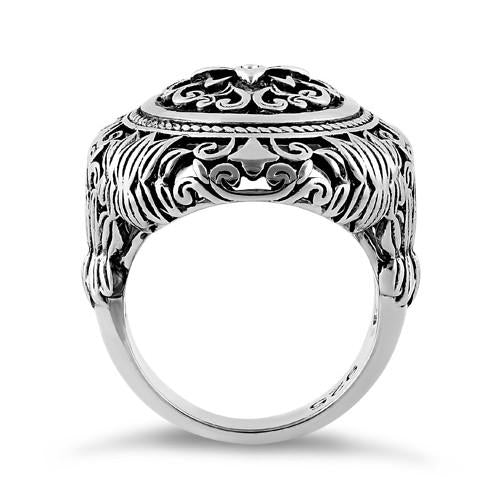 Sterling Silver Powerful Flower Ring