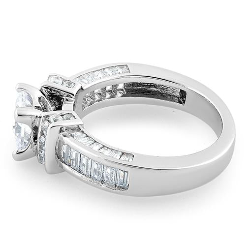 Sterling Silver 1.0 ct. Princess-Cut CZ Ring