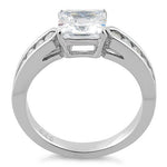 Sterling Silver 2 ct. Cushion-Cut CZ Ring