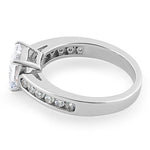 Sterling Silver 2 ct. Cushion-Cut CZ Ring