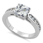 Sterling Silver 2 ct. Cushion-Cut CZ Ring
