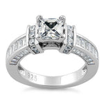 Sterling Silver 1.0 ct. Princess-Cut CZ Ring