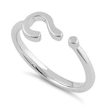 Sterling Silver Question Mark Ring