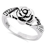 Sterling Silver Rose Ring