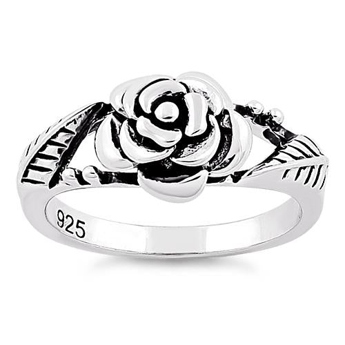 Sterling Silver Rose Ring