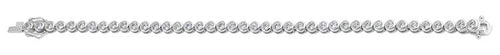 Sterling Silver Round Clear CZ Tennis Bracelet