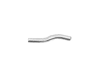 Sterling Silver S Shaped Tube 1.5 x 13mm - PACK OF 10