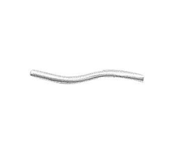 Sterling Silver S Shaped Tube 1.5 x 19mm - PACK OF 10
