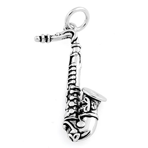 Sterling Silver Saxophone Pendant