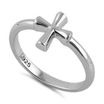 Sterling Silver Small Cross Ring