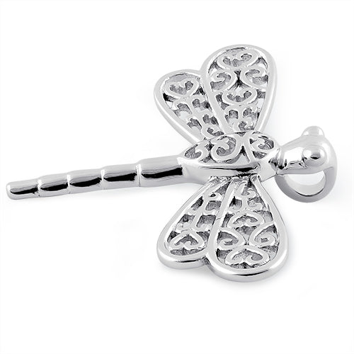 Sterling Silver Small Dragonfly Pendant