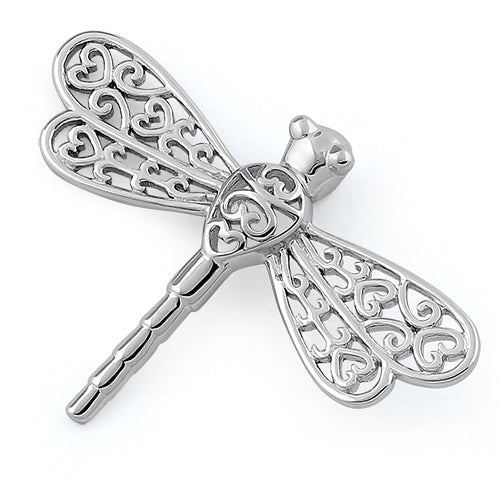 Sterling Silver Small Dragonfly Pendant