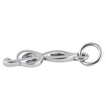 Sterling Silver Small Music Note Pendant