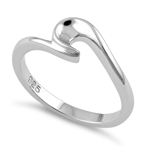 Sterling Silver Small Wave Ring