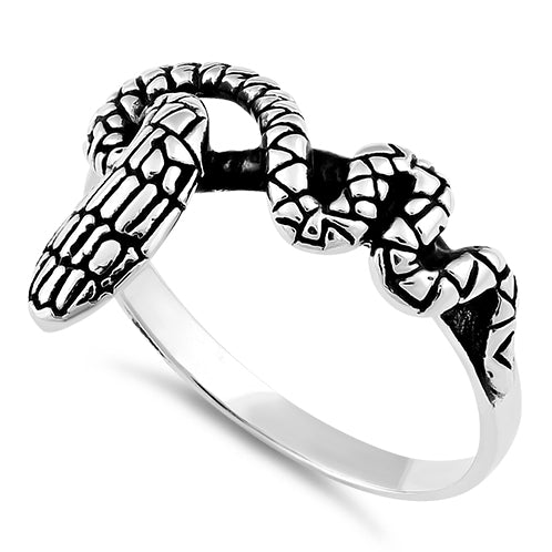 Sterling Silver Snake Ring