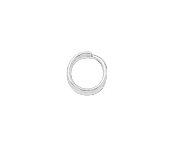 Sterling Silver Split Ring Round 7mm - PACK OF 10