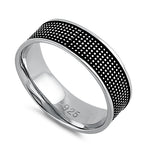 Sterling Silver Spotted Band Ring