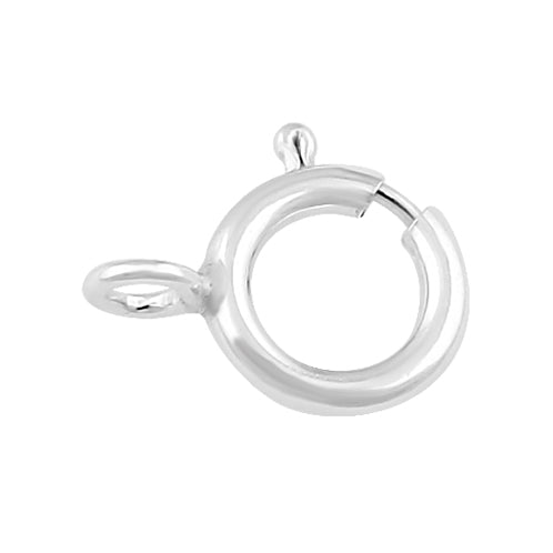 Sterling Silver Spring Ring 6mm - PACK of 10