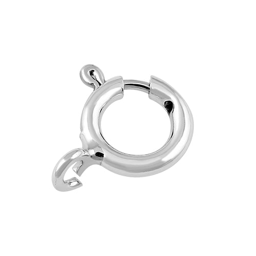 Sterling Silver Spring Ring 10mm Open - PACK OF 10