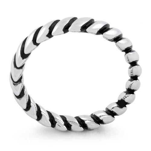 Sterling Silver Stack Marquise Ring
