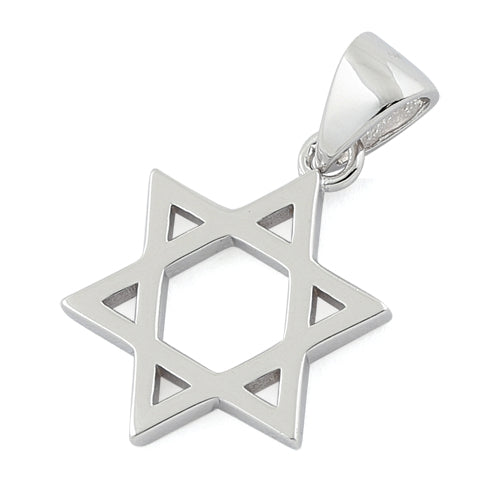 Sterling Silver Star of David Pendant